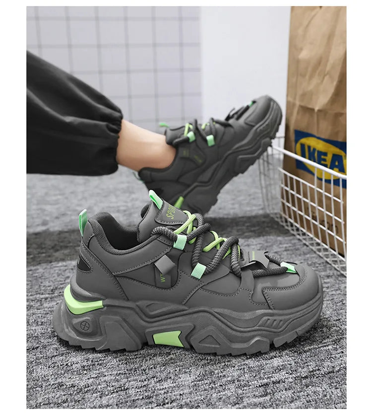 New Men's Sneakers Thick Sole Comfortable Men's Casual Shoes Trendy Mens Height Increasing Shoes Man Sports Sneakers Zapatillas