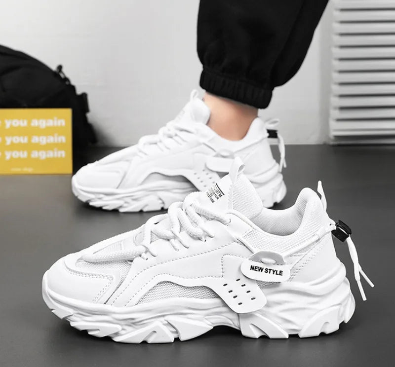 Spring Summer Men Sneakers High Quality Mesh Breathable Air Cushion Running Shoes Tennis Shoe Luxury Brand Platform Shoes Tenis