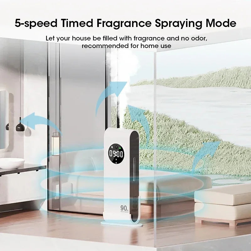 Wireless Hang Aromatherapy Machine Air Freshener Purifier with Night Light Essential Oil Perfume Diffuser Living Room Deodorizer
