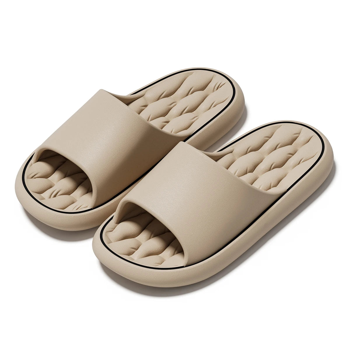 Summer Women Home Slippers Fashion Beach Flat Sandals Soft Comfortable Non-Slip Slides Indoor Outdoor Men Bathroom Flip Flops