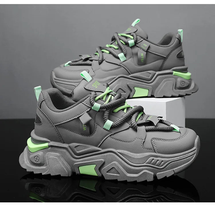 New Men's Sneakers Thick Sole Comfortable Men's Casual Shoes Trendy Mens Height Increasing Shoes Man Sports Sneakers Zapatillas