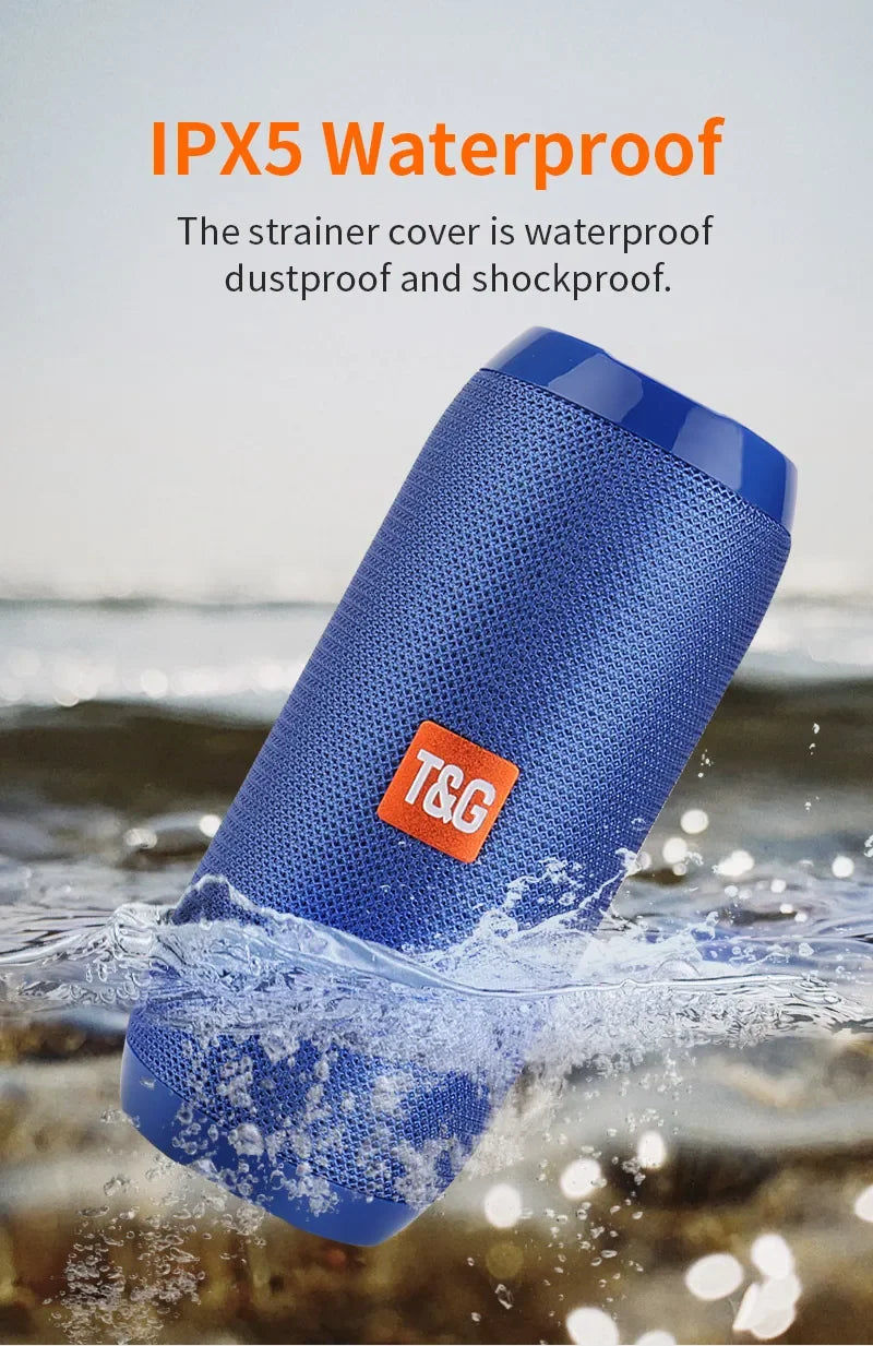 Portable Speaker Wireless Bluetooth-compatible Subwoofer Outdoor Waterproof Loudspeaker Stereo Surround Support FM RadioTF