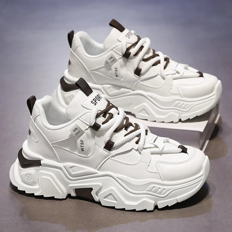 New Men's Sneakers Thick Sole Comfortable Men's Casual Shoes Trendy Mens Height Increasing Shoes Man Sports Sneakers Zapatillas