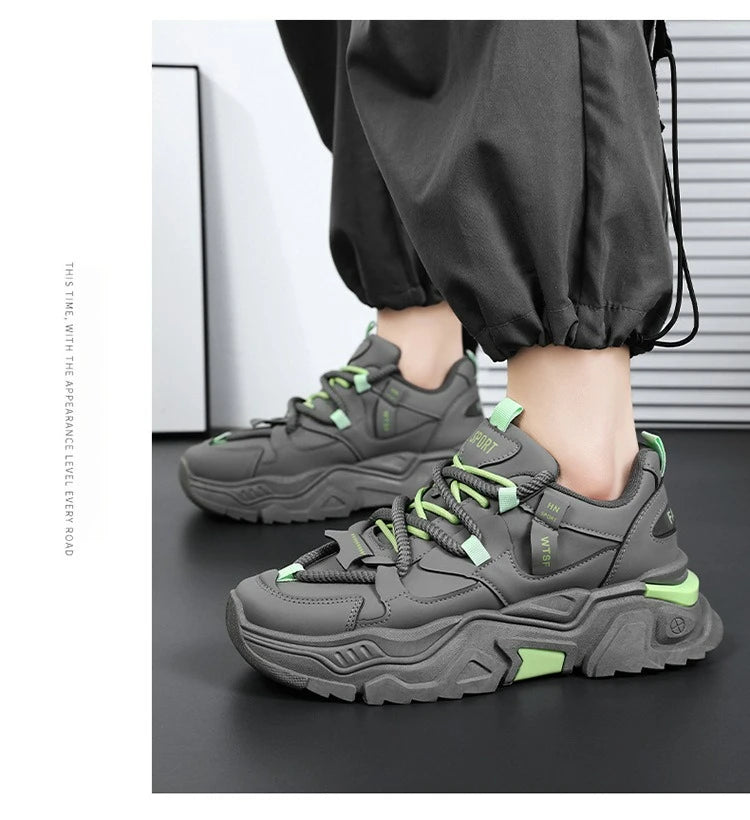 New Men's Sneakers Thick Sole Comfortable Men's Casual Shoes Trendy Mens Height Increasing Shoes Man Sports Sneakers Zapatillas