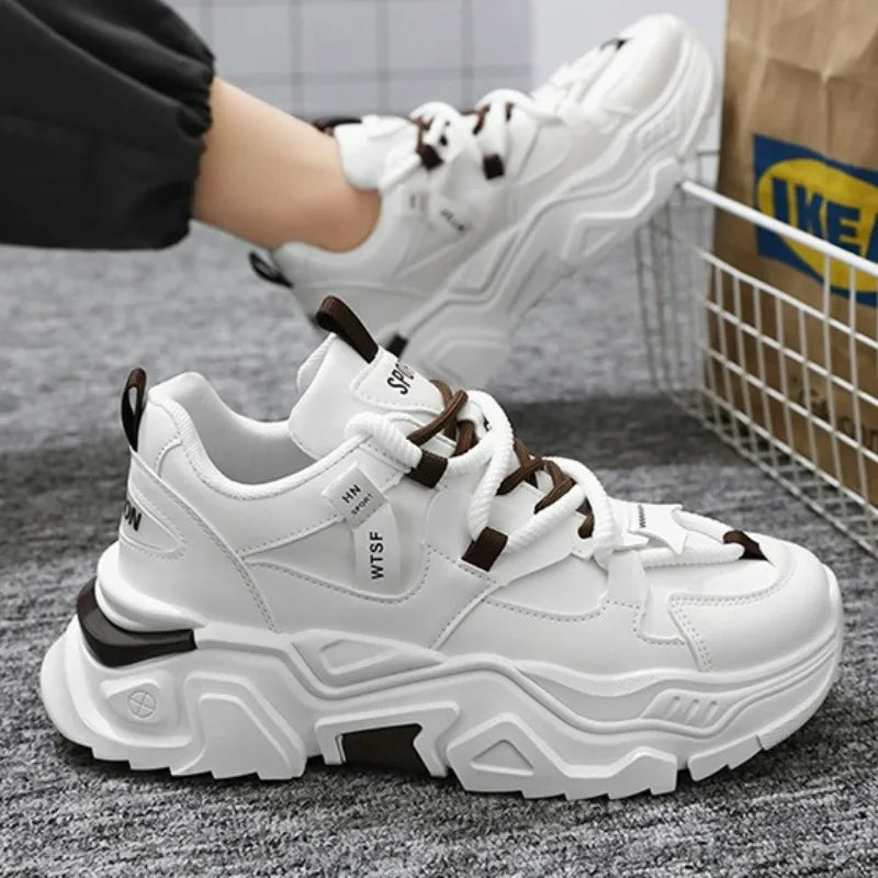 New Men's Sneakers Thick Sole Comfortable Men's Casual Shoes Trendy Mens Height Increasing Shoes Man Sports Sneakers Zapatillas