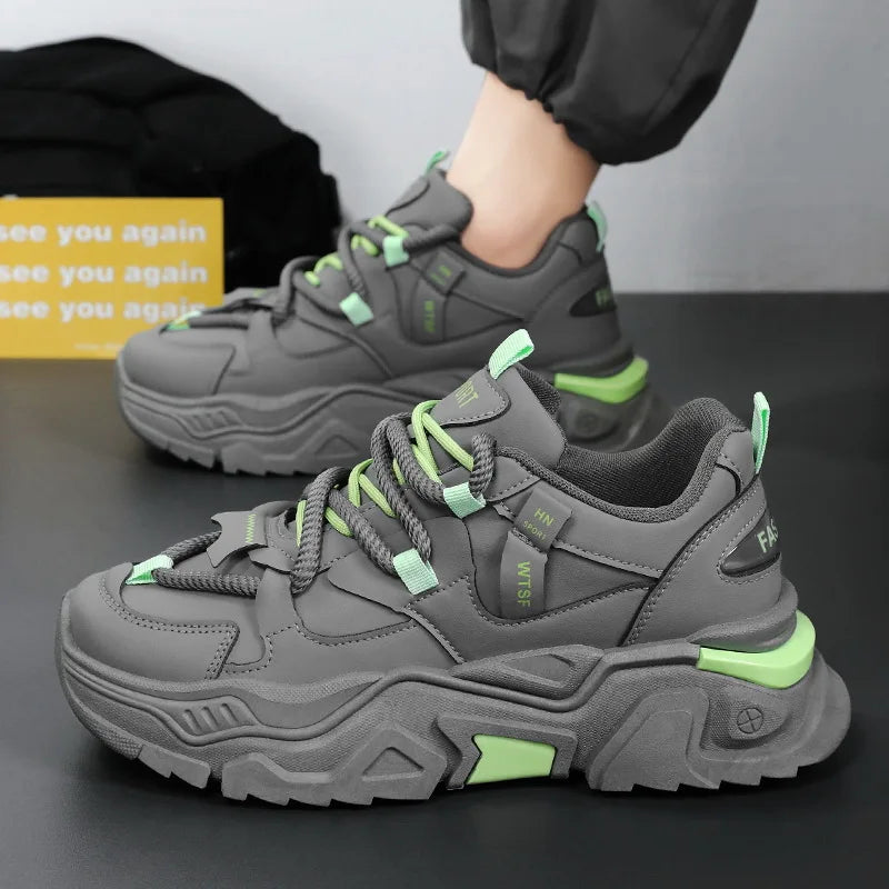 New Men's Sneakers Thick Sole Comfortable Men's Casual Shoes Trendy Mens Height Increasing Shoes Man Sports Sneakers Zapatillas