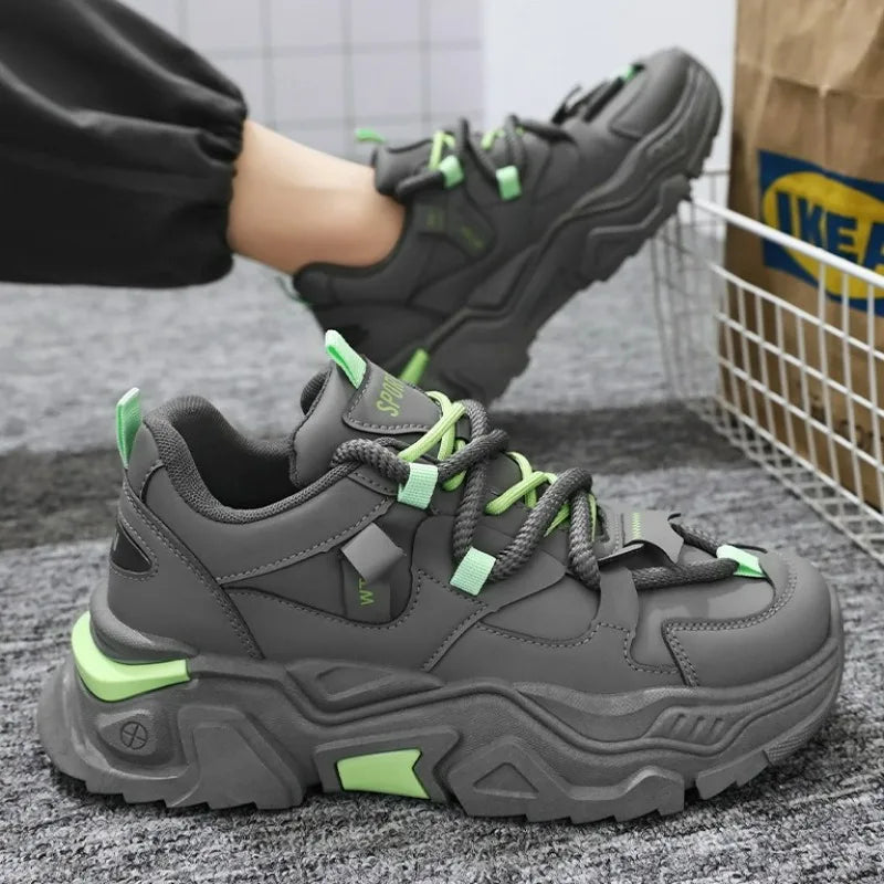 New Men's Sneakers Thick Sole Comfortable Men's Casual Shoes Trendy Mens Height Increasing Shoes Man Sports Sneakers Zapatillas