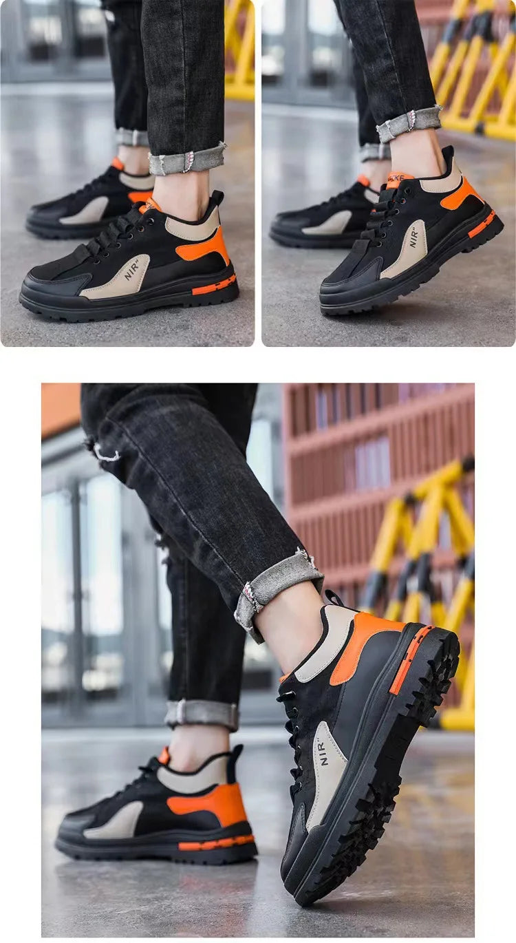 Quality Men's Shoes Outdoor Casual Shoes for Men Wear-Resistan Sneakers Comfortable Short Boots Men Not Slip Sports Shoes Tênis