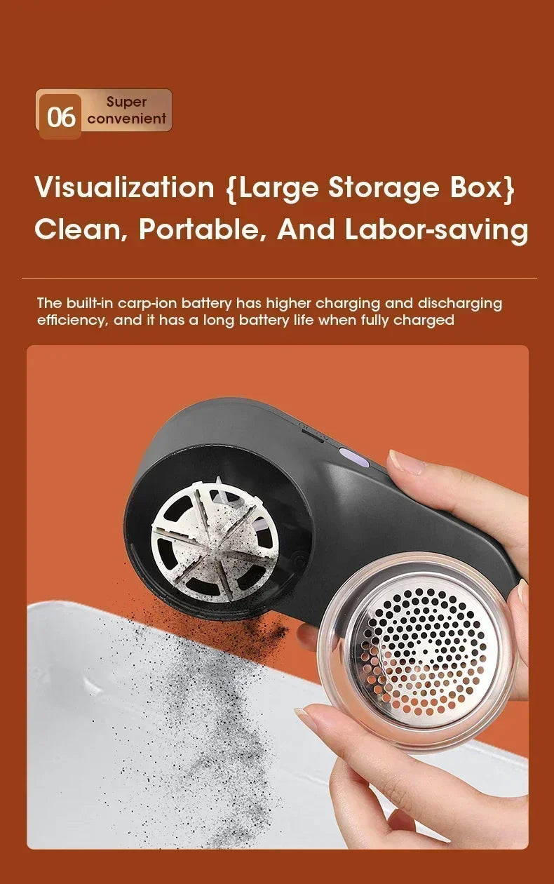 Household Clothes Shaver Fabric Lint Remover Fuzz Electric Fluff Portable Brush Blade Professional Rechargeable Fur Ball Trimmer