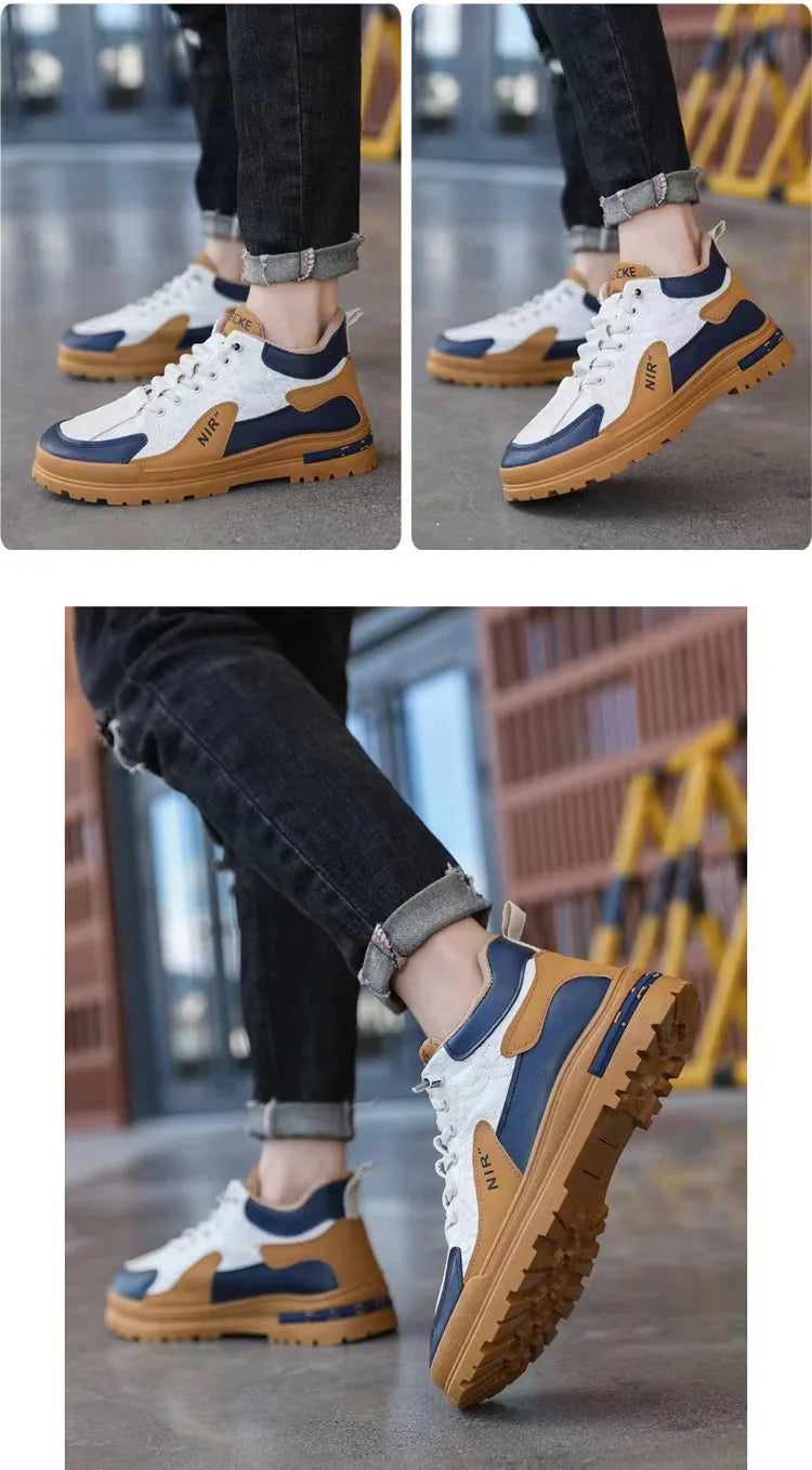 Quality Men's Shoes Outdoor Casual Shoes for Men Wear-Resistan Sneakers Comfortable Short Boots Men Not Slip Sports Shoes Tênis
