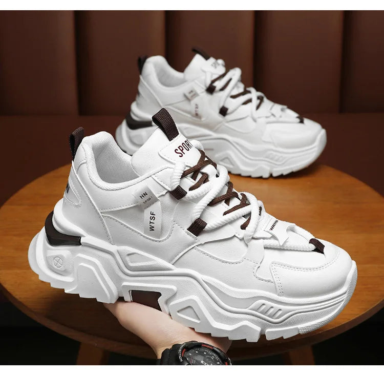 New Men's Sneakers Thick Sole Comfortable Men's Casual Shoes Trendy Mens Height Increasing Shoes Man Sports Sneakers Zapatillas