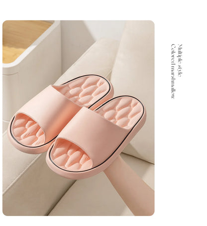 Summer Women Home Slippers Fashion Beach Flat Sandals Soft Comfortable Non-Slip Slides Indoor Outdoor Men Bathroom Flip Flops