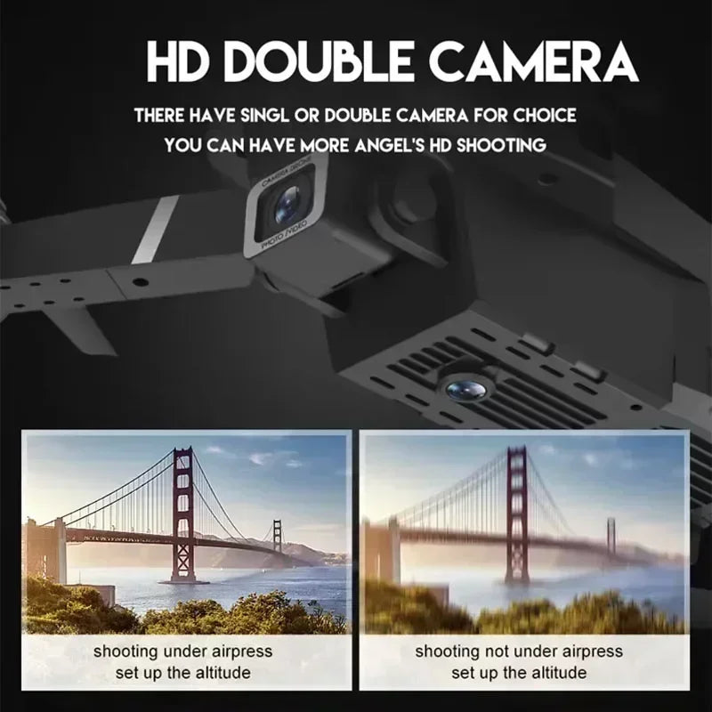 Hot E88Pro RC Drone 4K Professinal With 1080P Wide Angle Dual HD Camera Foldable RC Helicopter WIFI FPV Height Hold Apron Sell