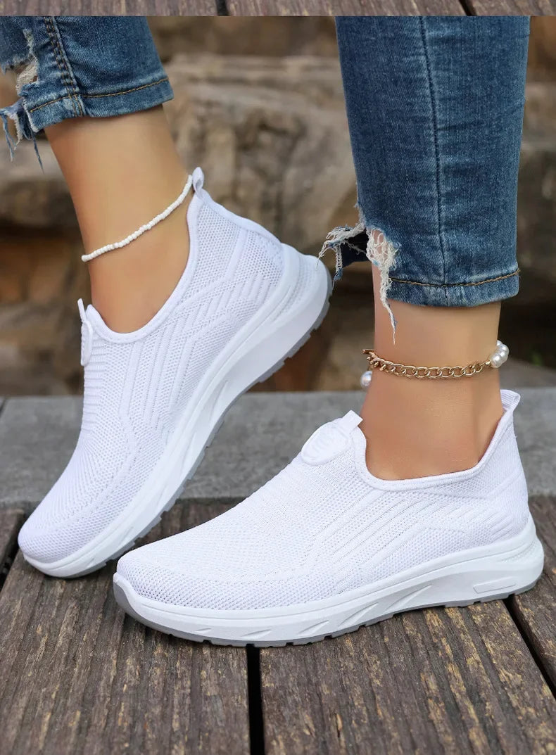 2025 New Summer Mesh Breathable Large Women's Casual Shoes Soft Sole Lightweight Women's  Single  Shoes Free Shippiing Shoes