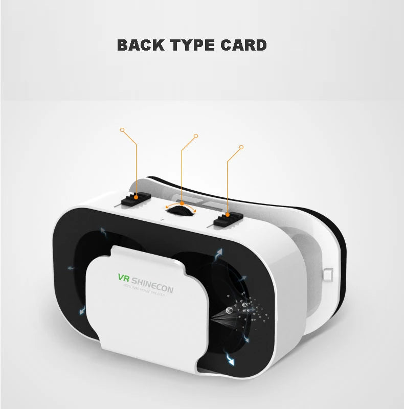 Shinecon VR Glasses 3D Headset Virtual Reality Devices Helmet Viar Lenses Goggle Smartphone Cell Phone Smart Games Mobile Viewer