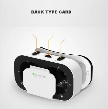 Shinecon VR Glasses 3D Headset Virtual Reality Devices Helmet Viar Lenses Goggle Smartphone Cell Phone Smart Games Mobile Viewer