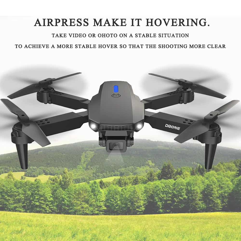 E88 Pro Brushless Drone with camera RC Drone 4K Professinal HD Camera Foldable Dron Helicopter WIFI Aerial Photography Boy Toys