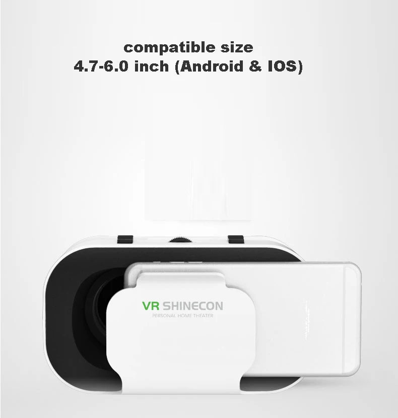 Shinecon VR Glasses 3D Headset Virtual Reality Devices Helmet Viar Lenses Goggle Smartphone Cell Phone Smart Games Mobile Viewer