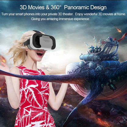 Shinecon VR Glasses 3D Headset Virtual Reality Devices Helmet Viar Lenses Goggle Smartphone Cell Phone Smart Games Mobile Viewer
