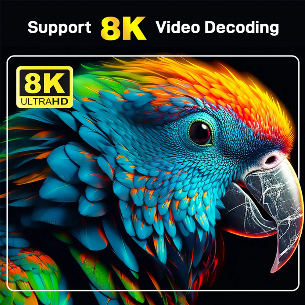 TV Box Android 14 8K TV98 ATV Plus Allwinner H313 Quad Core 5G Dual Wifi BT5.0 Support Smart Voice control Player 4K Set Top Box