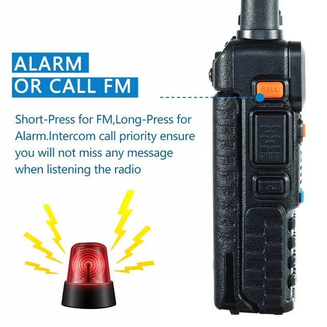 BAOFENG 5W UV-5R Dual Band VHF/UHF 136-174MHz & 400-520MHz FM Portable Two Way Radio Handheld Walkie Talkie