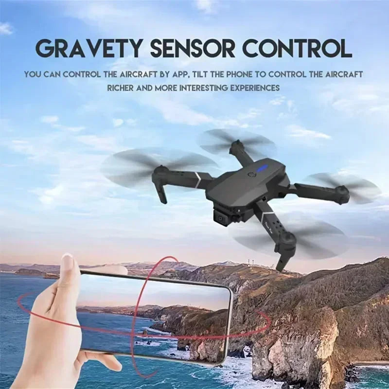 Hot E88Pro RC Drone 4K Professinal With 1080P Wide Angle Dual HD Camera Foldable RC Helicopter WIFI FPV Height Hold Apron Sell