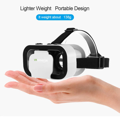 Shinecon VR Glasses 3D Headset Virtual Reality Devices Helmet Viar Lenses Goggle Smartphone Cell Phone Smart Games Mobile Viewer