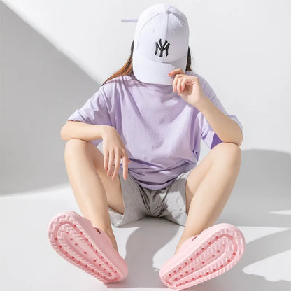 Comwarm 2025 New Women's Slippers Concise Outdoors  Women's Sandals With Adjustable Buckle Leisure Light Female Beach Slippers