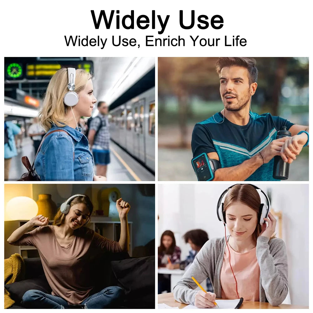 128G MP3 Player Bluetooth 5.4 HiFi MP3 Music Player Built-in Speaker 2.4inch Touch Screen MP4 Player with E-book/Video Recording