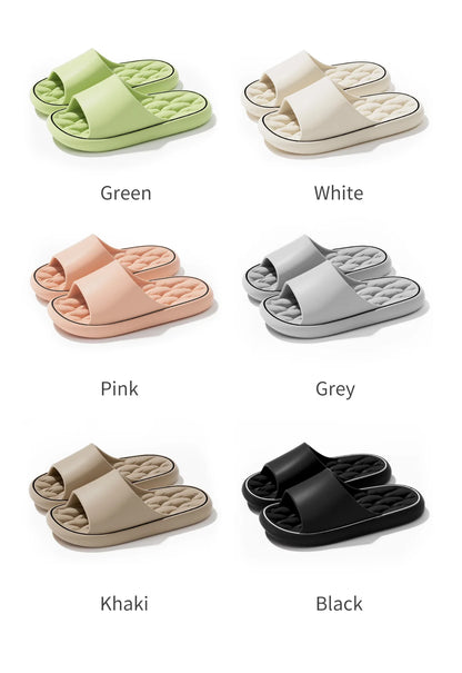 Summer Women Home Slippers Fashion Beach Flat Sandals Soft Comfortable Non-Slip Slides Indoor Outdoor Men Bathroom Flip Flops