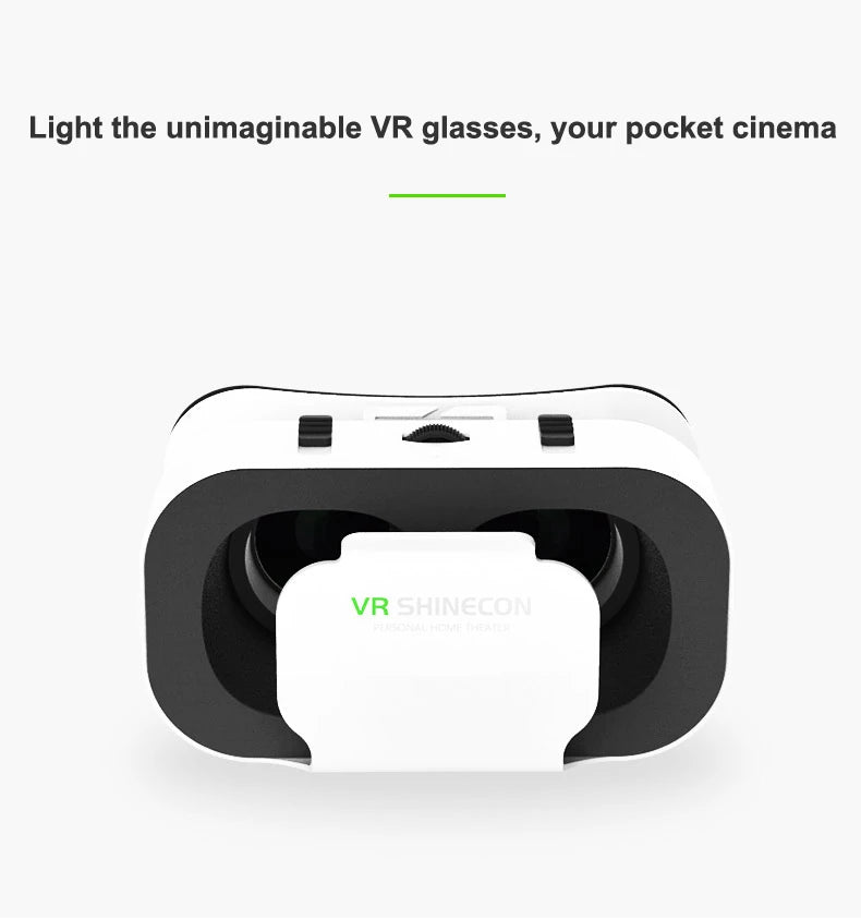 Shinecon VR Glasses 3D Headset Virtual Reality Devices Helmet Viar Lenses Goggle Smartphone Cell Phone Smart Games Mobile Viewer