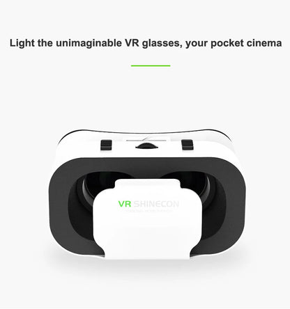 Shinecon VR Glasses 3D Headset Virtual Reality Devices Helmet Viar Lenses Goggle Smartphone Cell Phone Smart Games Mobile Viewer