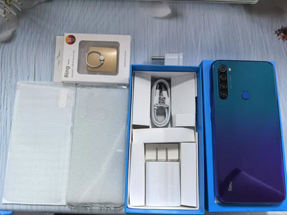 Xiaomi Redmi Note 8 Global Firmware Smartphone with Phone Case Original Android Phone 4000mAh Battery Quad Cmaera Used phone