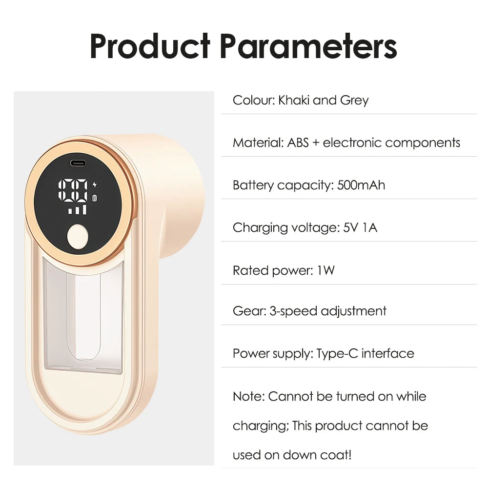 Household Clothes Shaver Fabric Lint Remover Fuzz Electric Fluff Portable Brush Blade Professional Rechargeable Fur Ball Trimmer