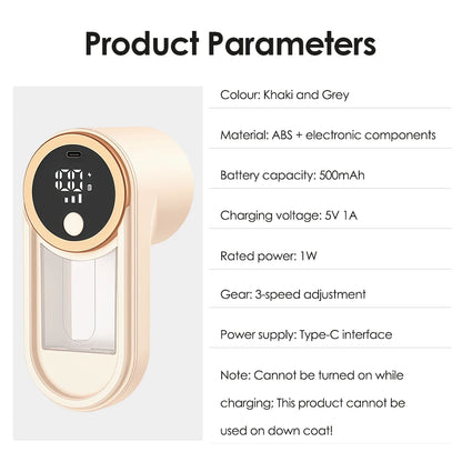 Household Clothes Shaver Fabric Lint Remover Fuzz Electric Fluff Portable Brush Blade Professional Rechargeable Fur Ball Trimmer