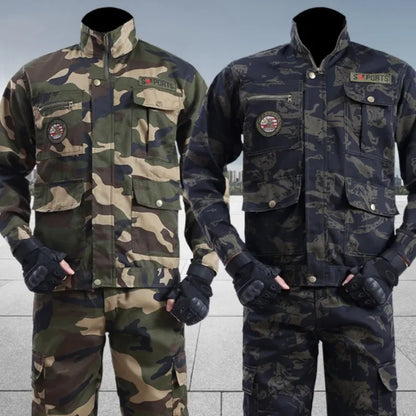 Spring and Autumn Work Clothes Men Wear Thick New Suit Pants Site Maintenance Auto Repair Clothing Clothes for Men