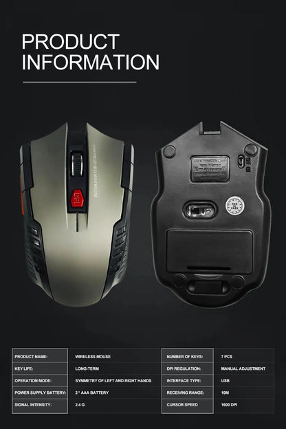 113 Battery Version Mini2.4 GHz Wireless Optical Mouse Portable Mouse Wireless USB Mouse Notebook Computer