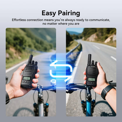 Retevis H777D (H777 Upgraded）Walkie Talkie Portable License Free LCD Display Radio Long Range Type-C Walkie-Talkies for Camping