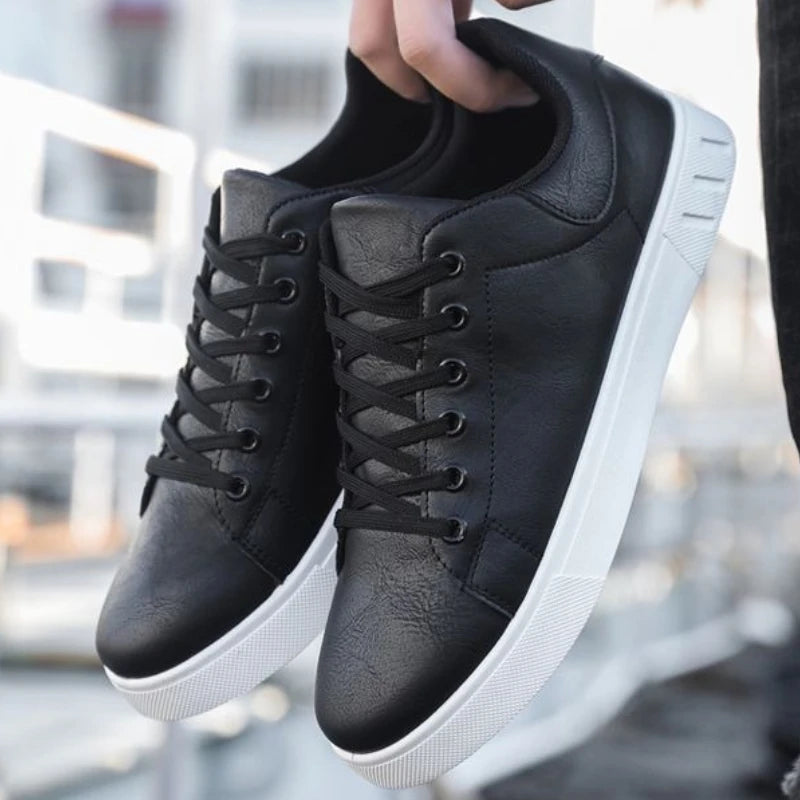 2025 Spring Classic Men Leather Casual Shoes Cross-border Hot Sale Versatile Man Sneakers Loafers Fashion Large Size Board Shoes