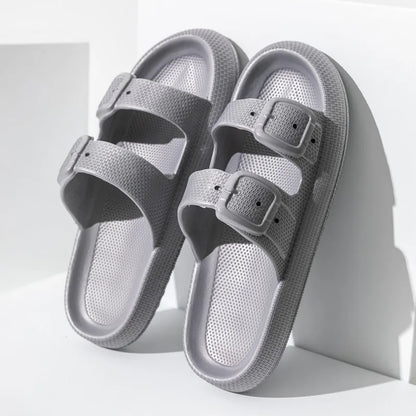 Comwarm 2025 New Women's Slippers Concise Outdoors  Women's Sandals With Adjustable Buckle Leisure Light Female Beach Slippers