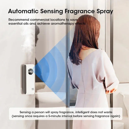 Wireless Hang Aromatherapy Machine Air Freshener Purifier with Night Light Essential Oil Perfume Diffuser Living Room Deodorizer