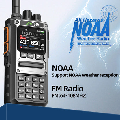 BAJETON BJ-7800 Walkie Talkie Long Range SW MW LW AM SSB CB 10W Receive Wireless Bluetooth Phone Programming NOAA Two Way Radio