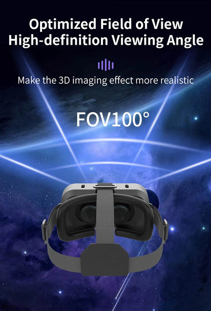 Shinecon VR Glasses 3D Headset Virtual Reality Devices Helmet Viar Lenses Goggle Smartphone Cell Phone Smart Games Mobile Viewer