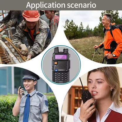 BAOFENG 5W UV-5R Dual Band VHF/UHF 136-174MHz & 400-520MHz FM Portable Two Way Radio Handheld Walkie Talkie