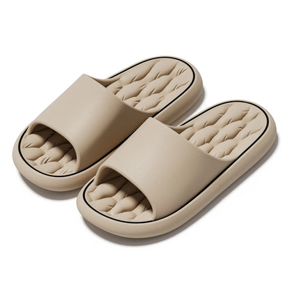 Summer Women Home Slippers Fashion Beach Flat Sandals Soft Comfortable Non-Slip Slides Indoor Outdoor Men Bathroom Flip Flops