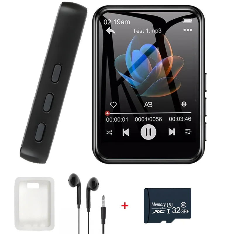 128G MP3 Player Bluetooth 5.4 HiFi MP3 Music Player Built-in Speaker 2.4inch Touch Screen MP4 Player with E-book/Video Recording
