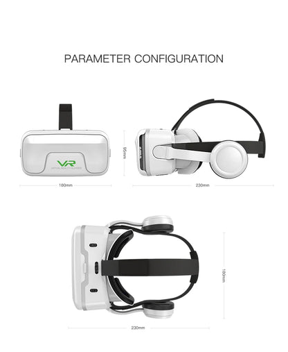 Shinecon VR Glasses 3D Headset Virtual Reality Devices Helmet Viar Lenses Goggle Smartphone Cell Phone Smart Games Mobile Viewer