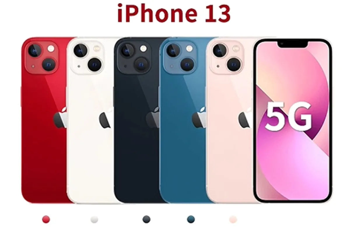 Original Unlocked Apple iPhone 13 128GB/256GB/512GB ROM A15 Chip IOS 5G Mobile phone Face ID 6.1" OLED Screen iphone13 cellphone