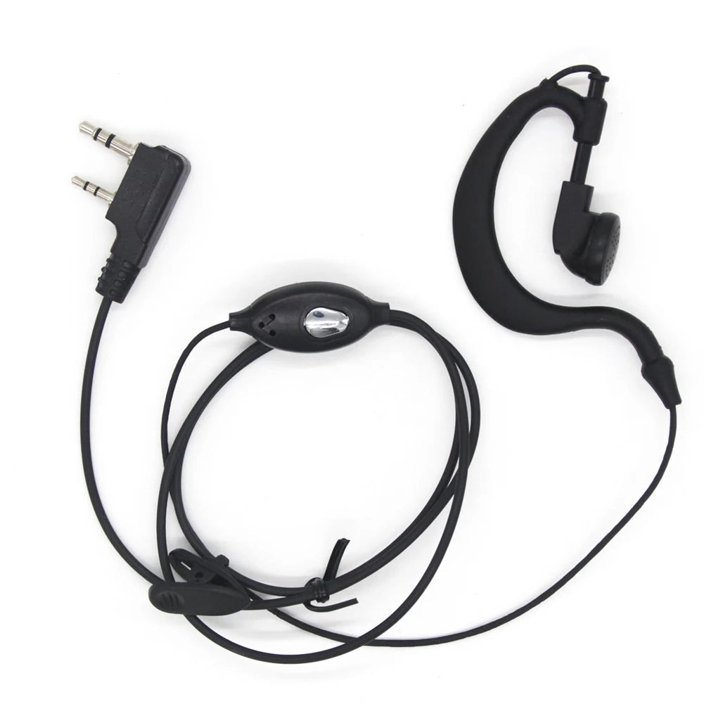2PCS BF-888S Wireless Walkie Talkie with Earphones Dual Band Walkie Talkie Ham Two Way Radio for Civil Hotel Construction Site