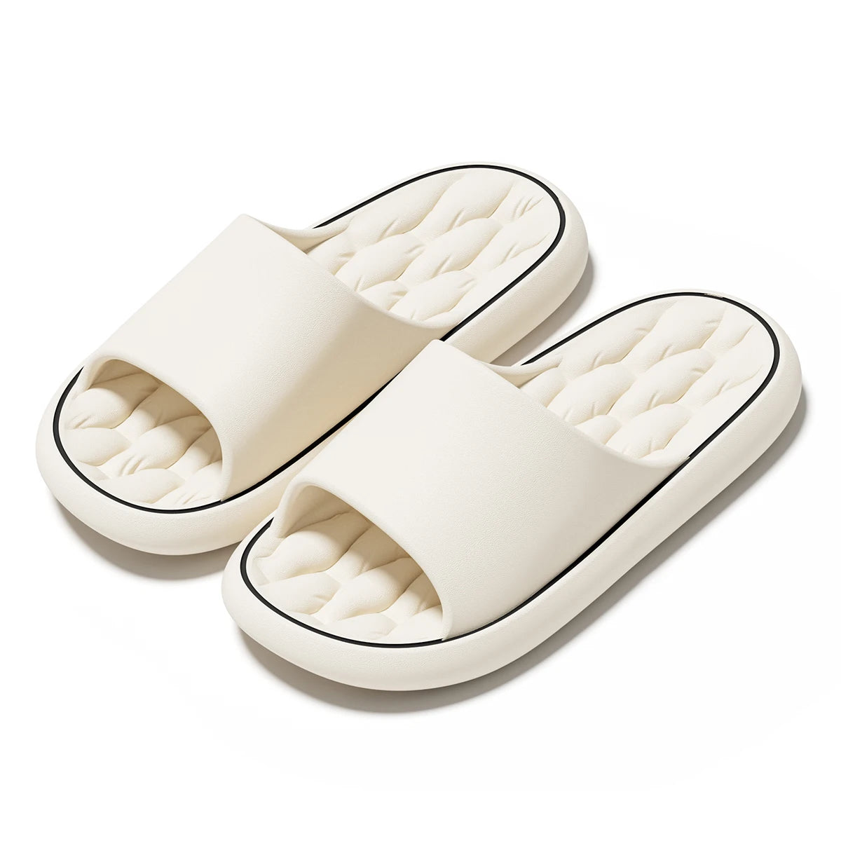 Summer Women Home Slippers Fashion Beach Flat Sandals Soft Comfortable Non-Slip Slides Indoor Outdoor Men Bathroom Flip Flops
